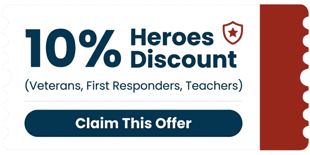 10% Heroes Discount — Veterans, First Responders, Teachers