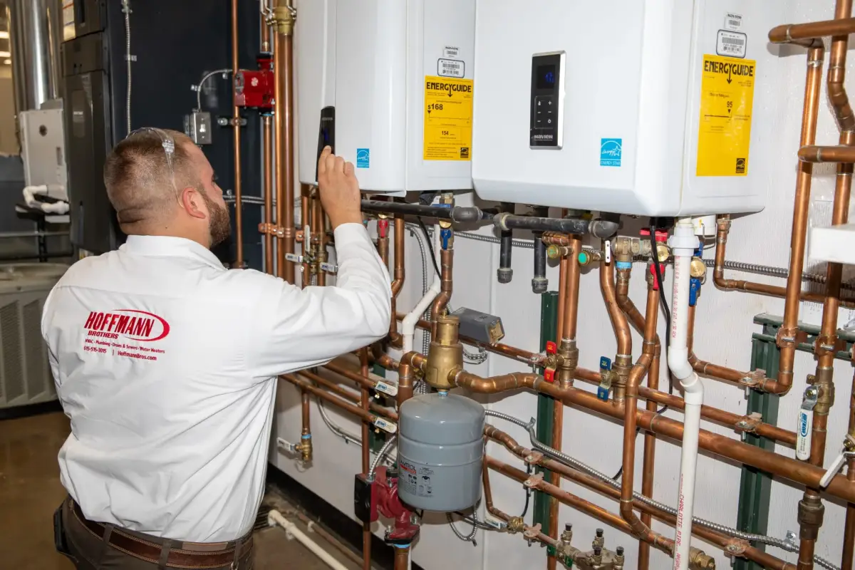 Residential water heater equipment for hot water service Residential water heater equipment for hot water service