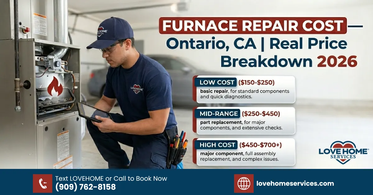 Furnace Repair Cost in Ontario, CA — What to Expect in 2026 | Love Home Services