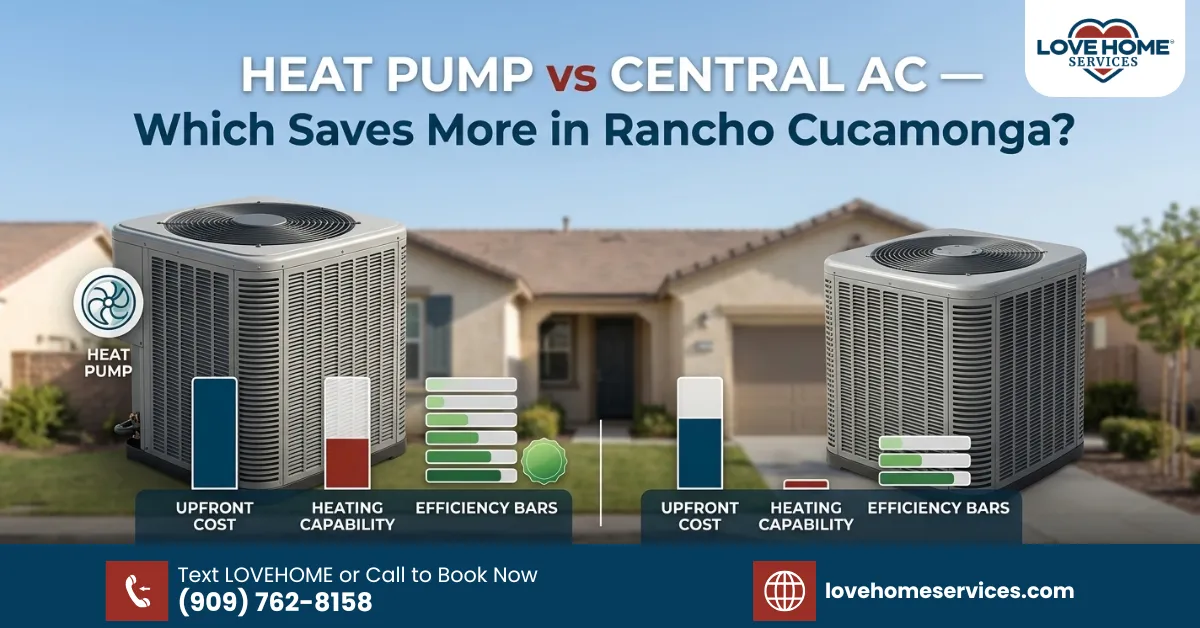 Heat Pump vs Central Air in Rancho Cucamonga — Which Saves More? | Love Home Services
