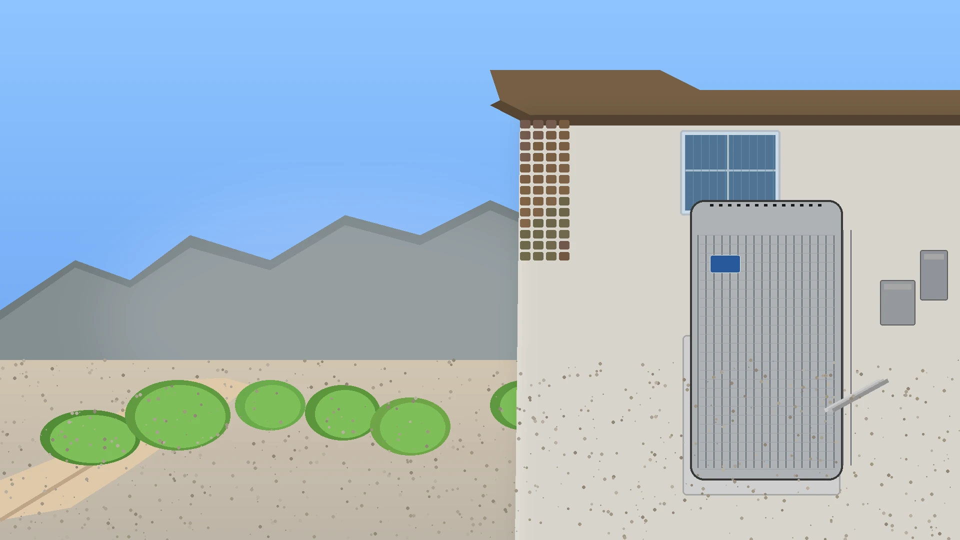 Residential HVAC condenser outside a Glendora foothill home